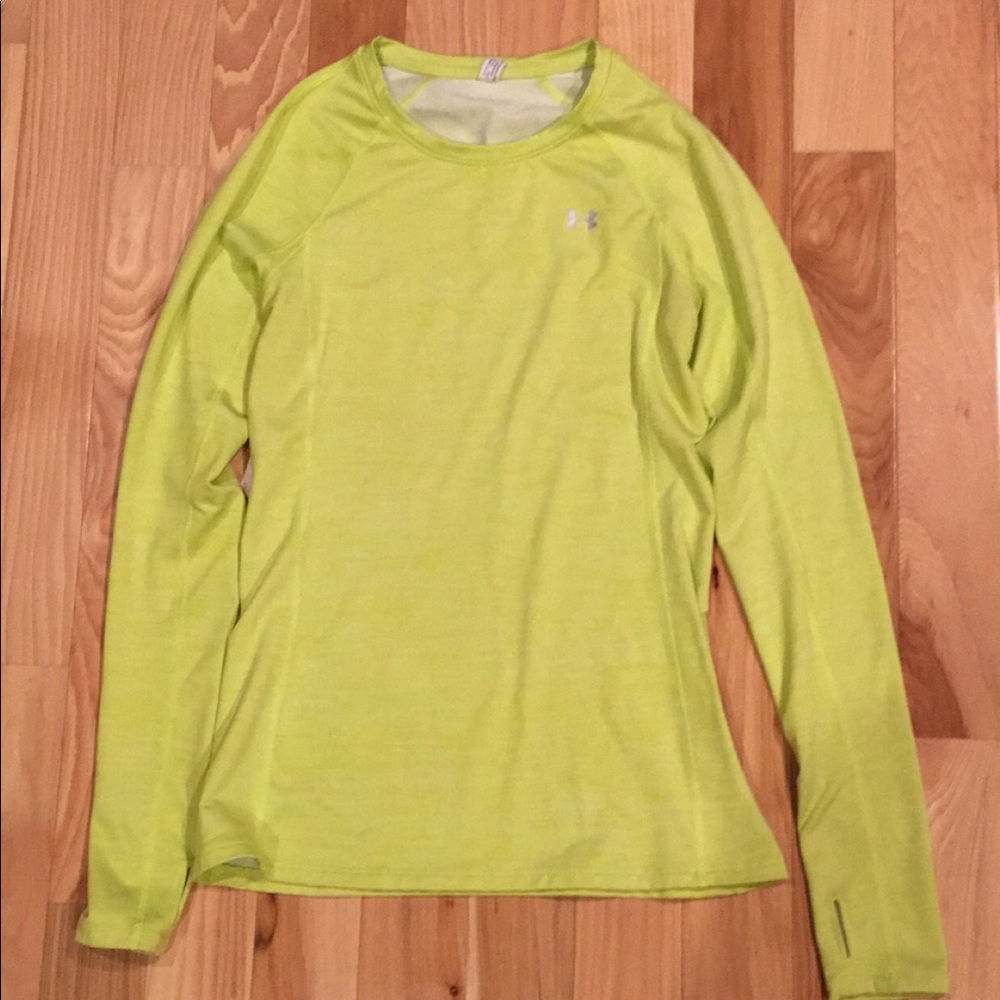 Neon colored Under Armour Long sleeve